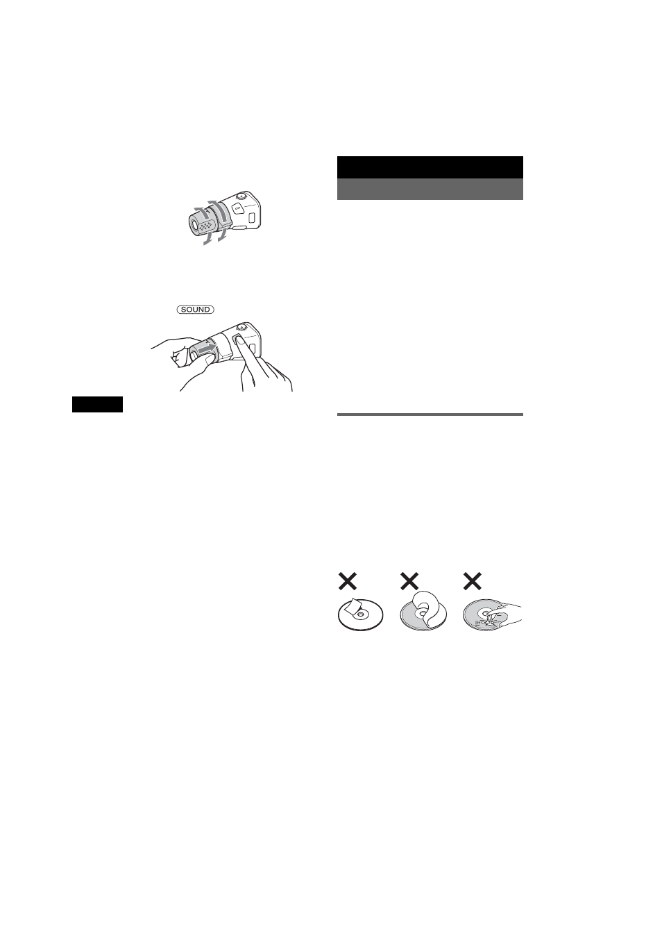 Informazioni aggiuntive, Precauzioni, Note sui dischi | Sony CDX-R3350 User Manual | Page 72 / 100