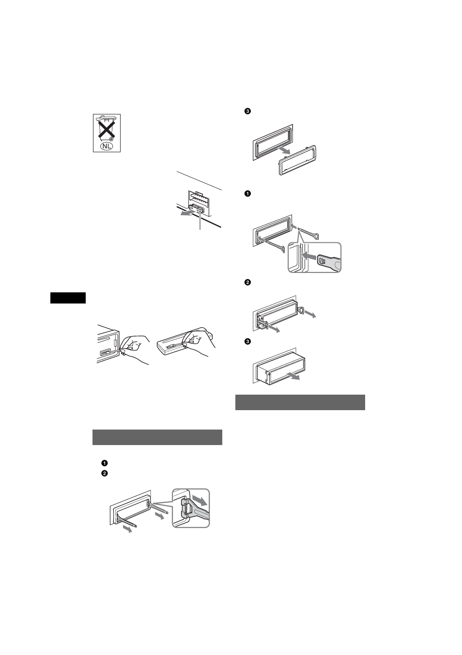 Het apparaat verwijderen, Technische gegevens, Het apparaat verwijderen technische gegevens | Sony CDX-R3350 User Manual | Page 94 / 100