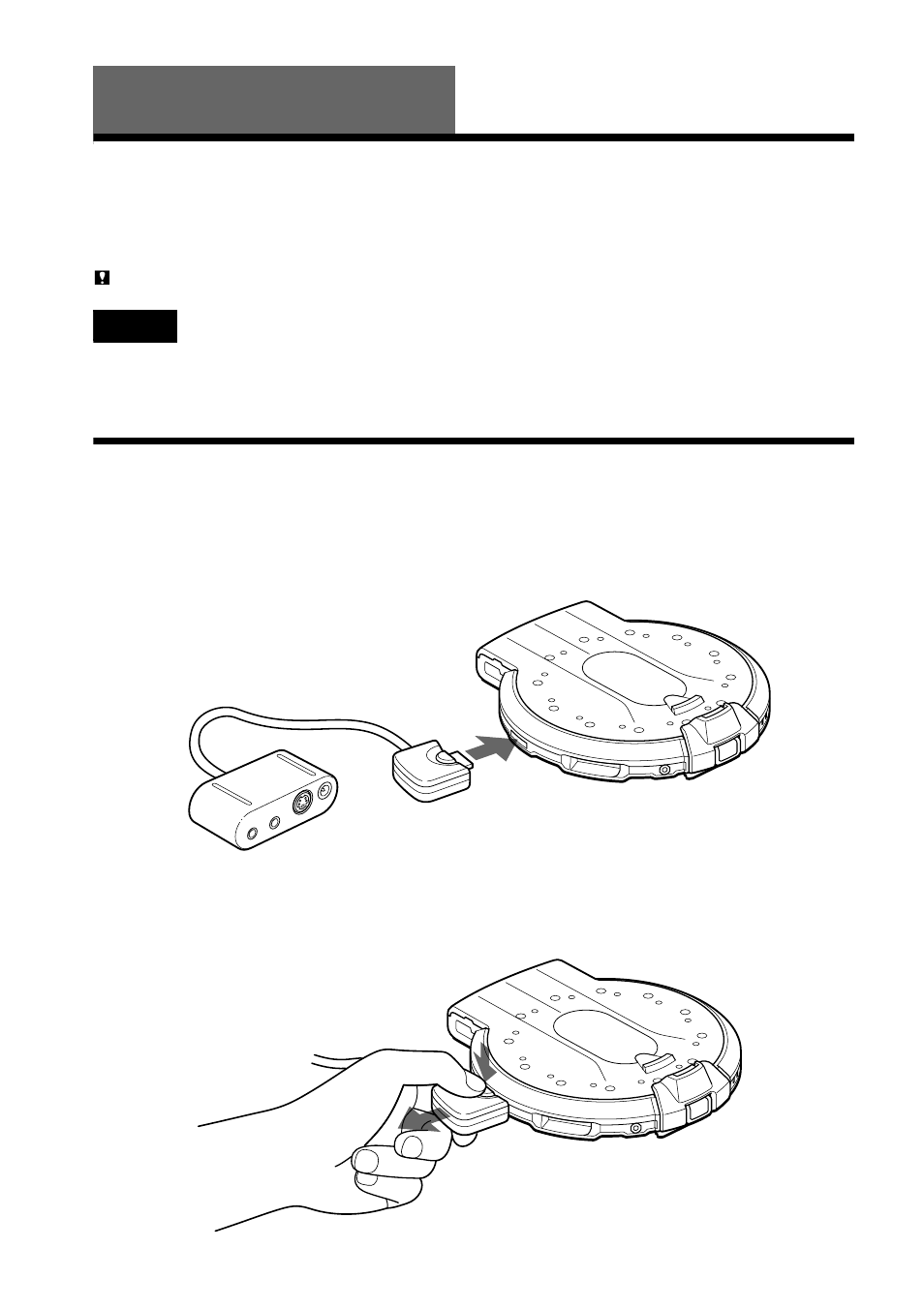 Using with other components, Connecting the tv, amplifier, etc, Step 1: connecting the av output adaptor | Sony D-VM1 User Manual | Page 50 / 80