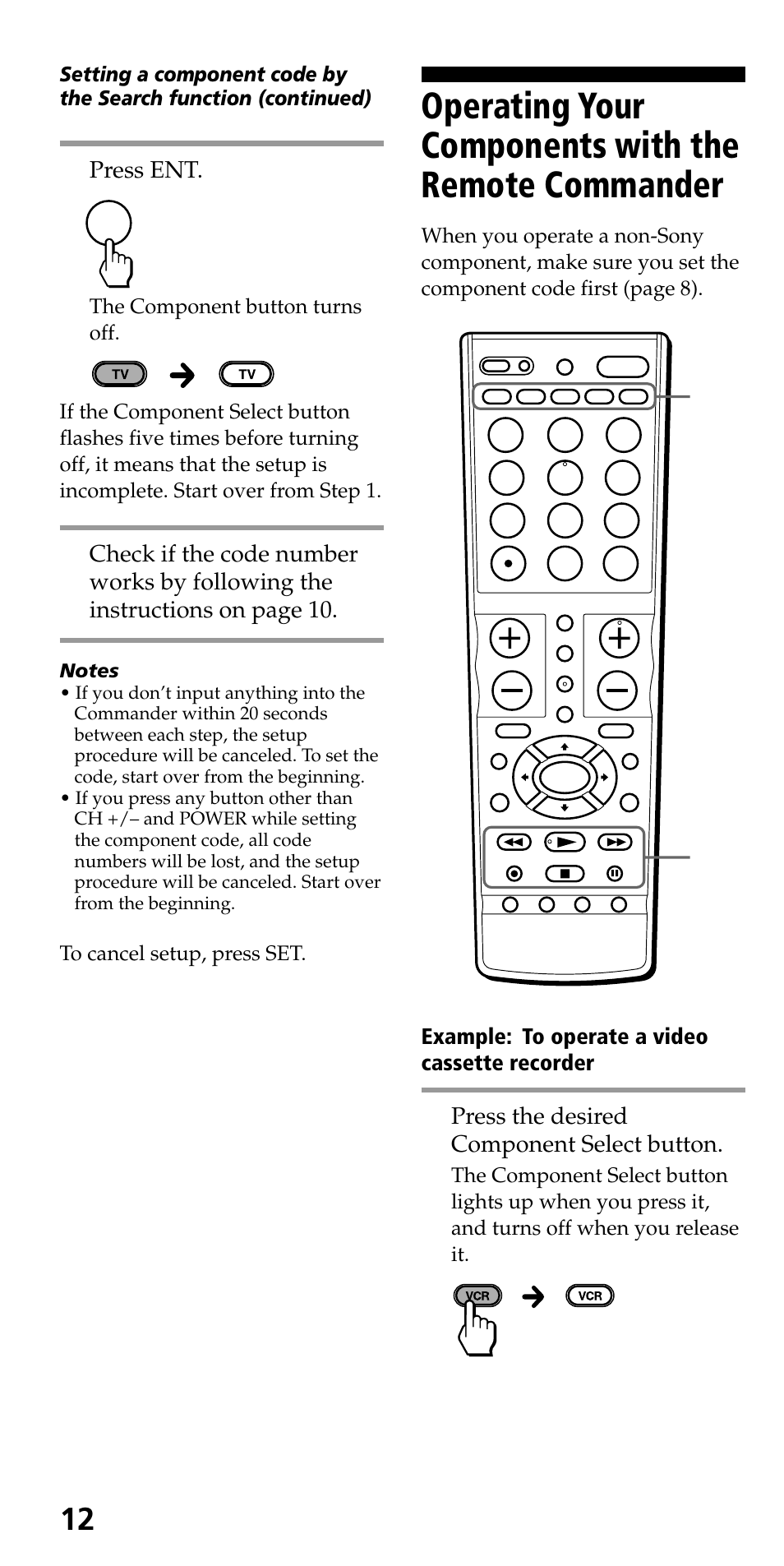 Sony RM-VL710 User Manual | Page 12 / 44