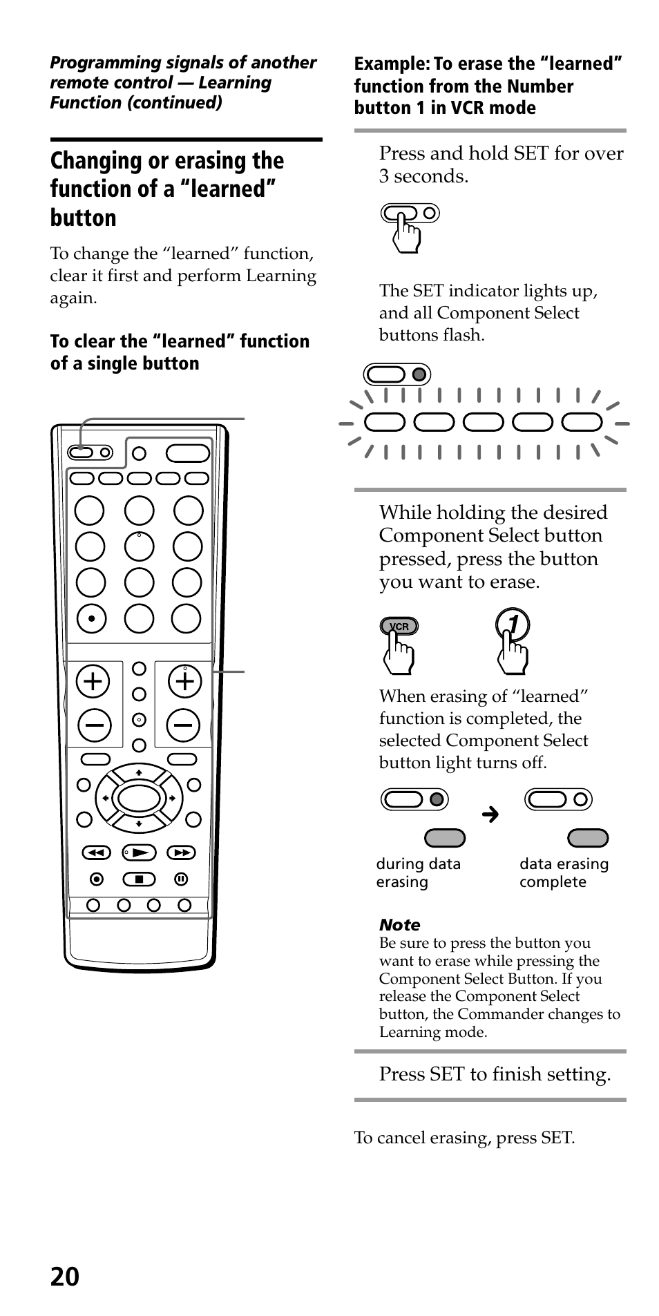 Sony RM-VL710 User Manual | Page 20 / 44