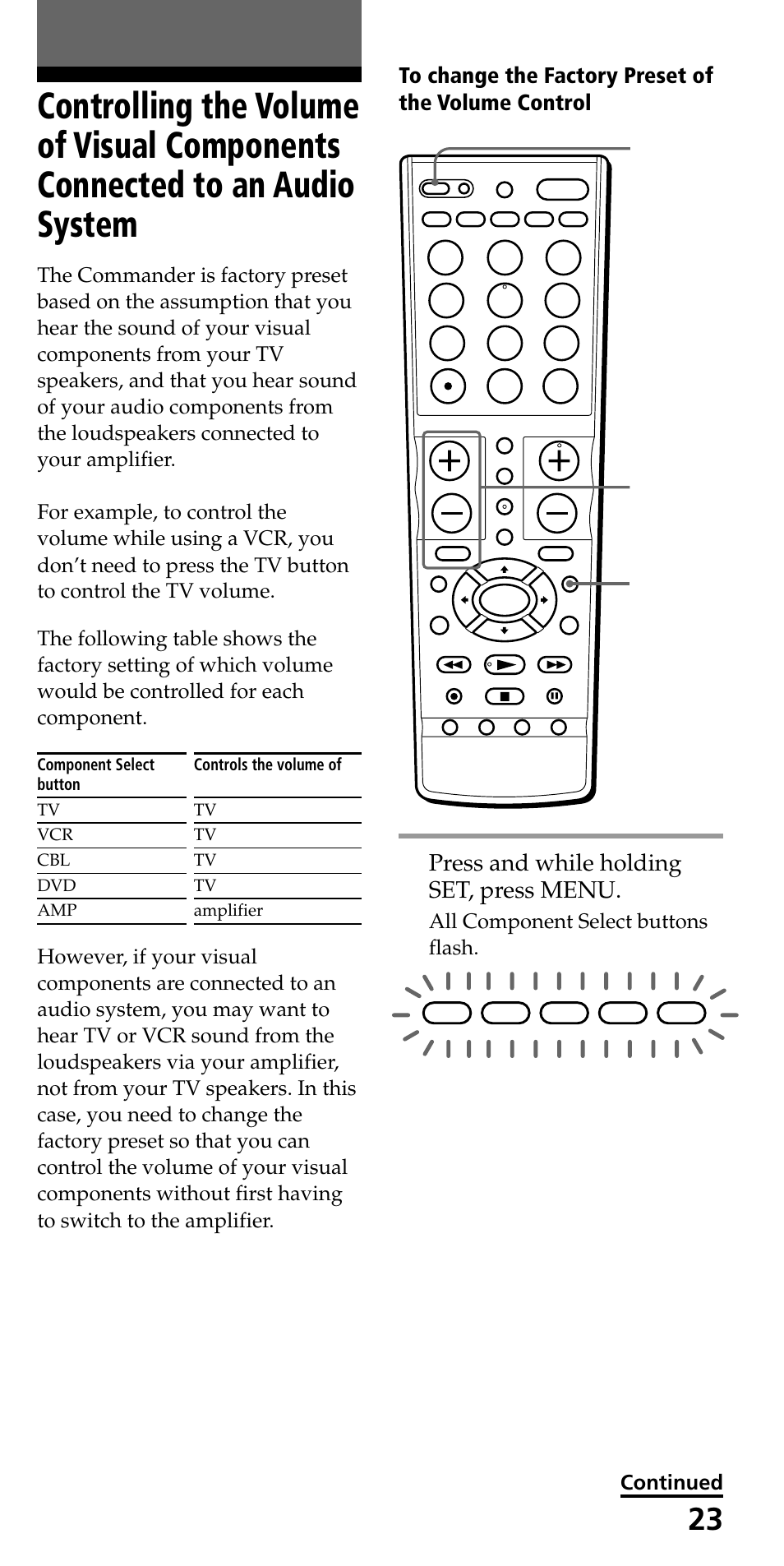 Advanced features | Sony RM-VL710 User Manual | Page 23 / 44