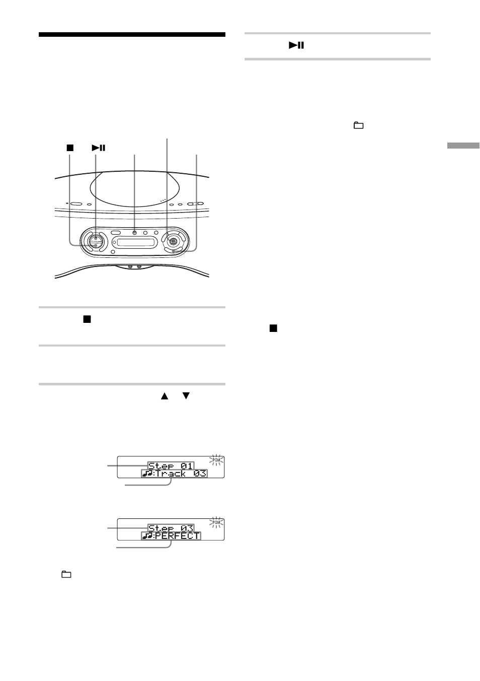 Creating your own programme (programme play), Creating your own programme, Programme play) | Sony ZS-SN10L User Manual | Page 19 / 68