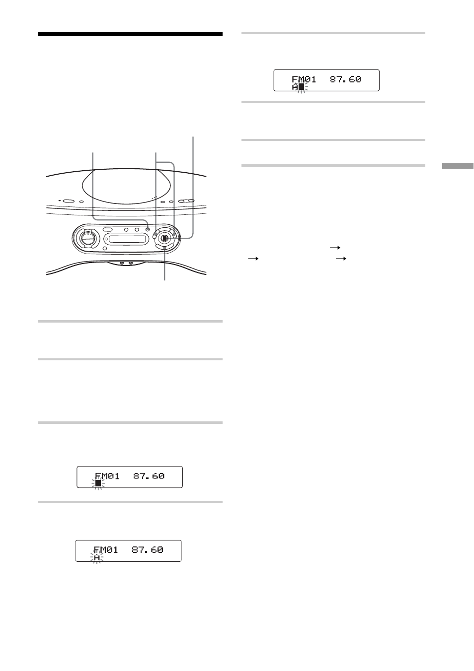 Labelling the preset stations | Sony ZS-SN10L User Manual | Page 23 / 68