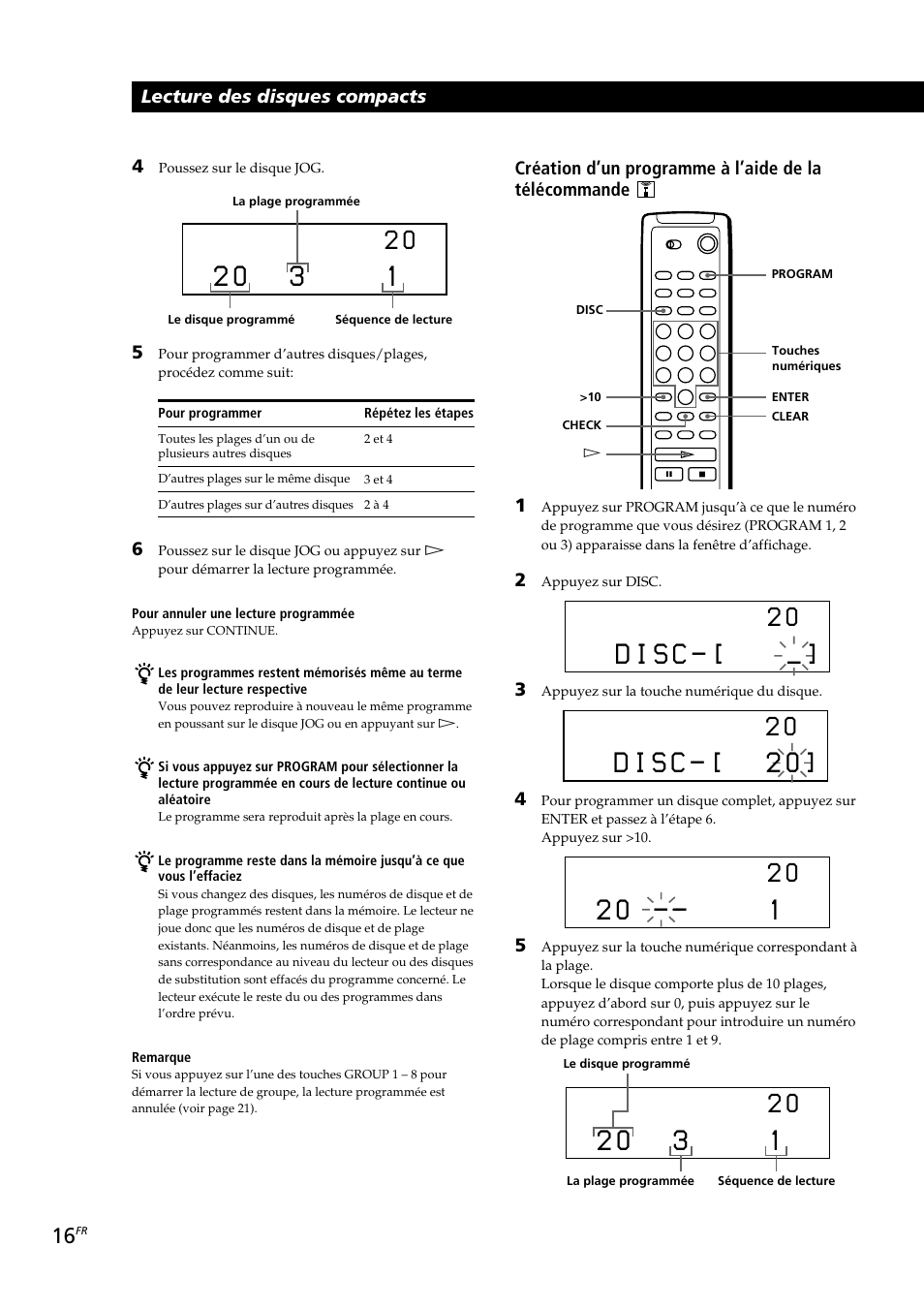 D i s c | Sony CDP-CX230 User Manual | Page 42 / 80