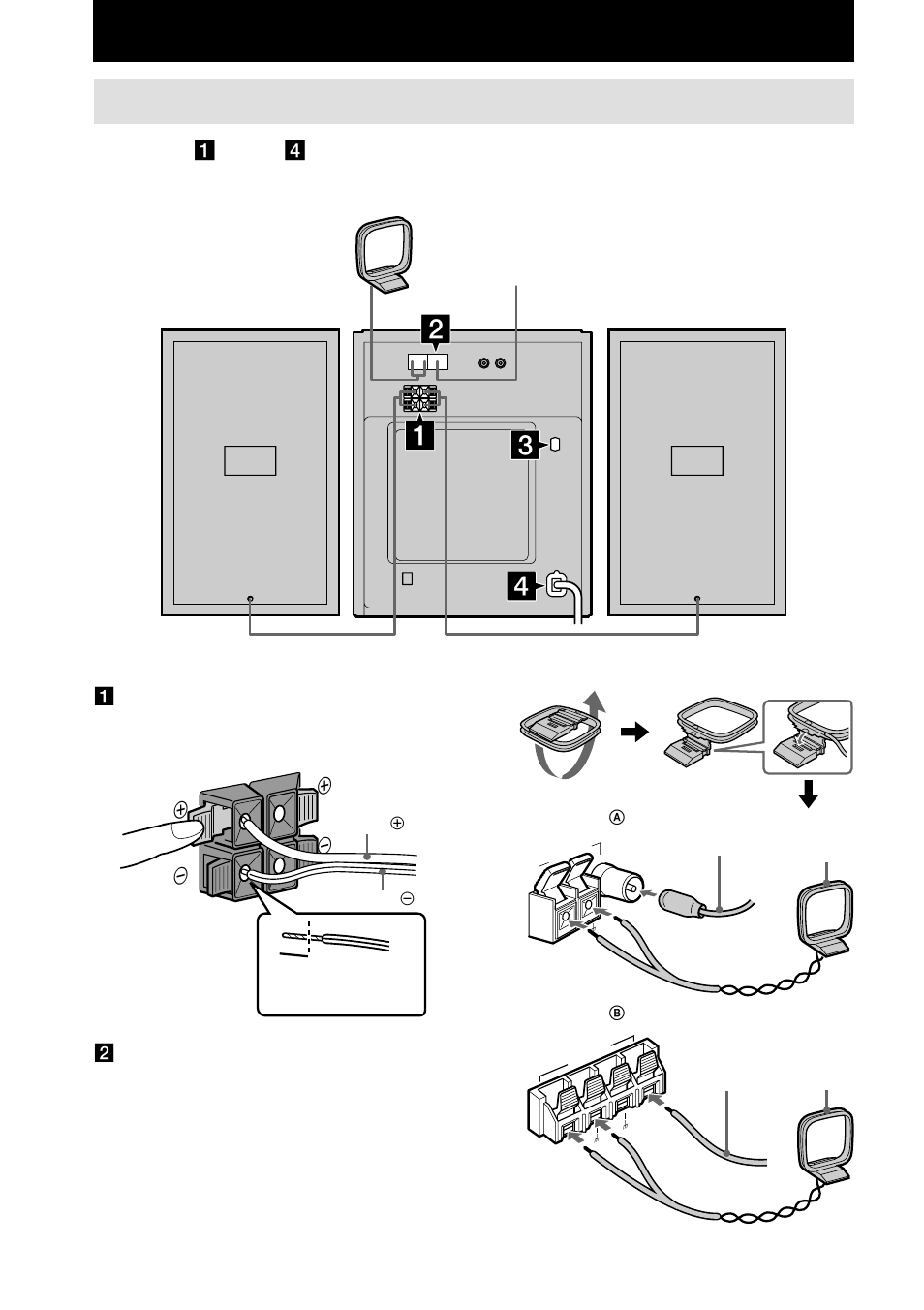 Getting started, Hooking up the system, 3l # # r 3 | Sony CMT-CP300 User Manual | Page 6 / 24