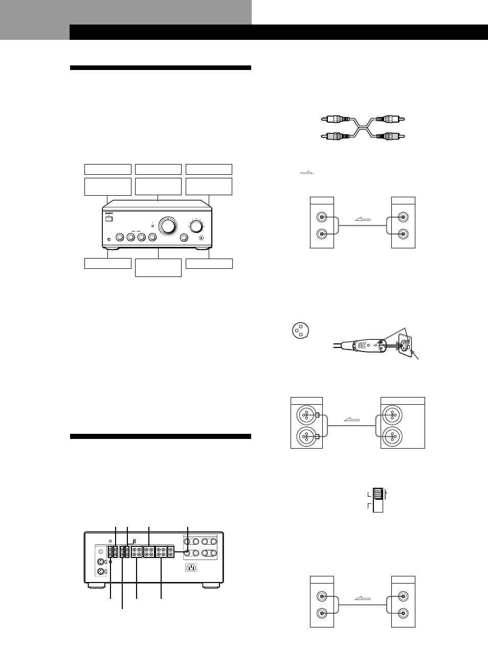 Préparatifs, Raccordements, Raccordement d’appareils audio | Préparatifs 4, Avant de commencer, Aperçu | Sony TA-FA777ES User Manual | Page 12 / 35