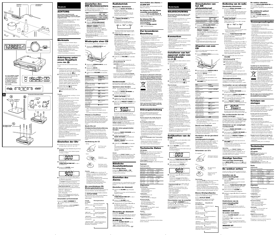 Sony ICF-CD523 User Manual | Page 2 / 2