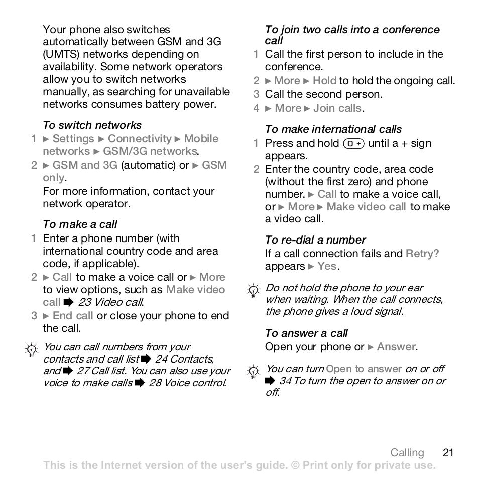 Sony Z610i User Manual | Page 21 / 96