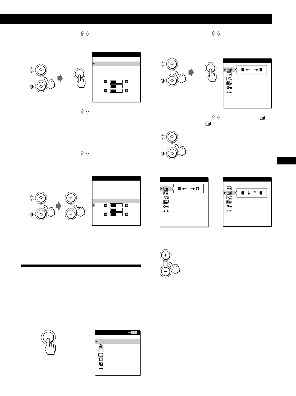 Personnalisation du moniteur | Sony CPD-M151 User Manual | Page 35 / 104