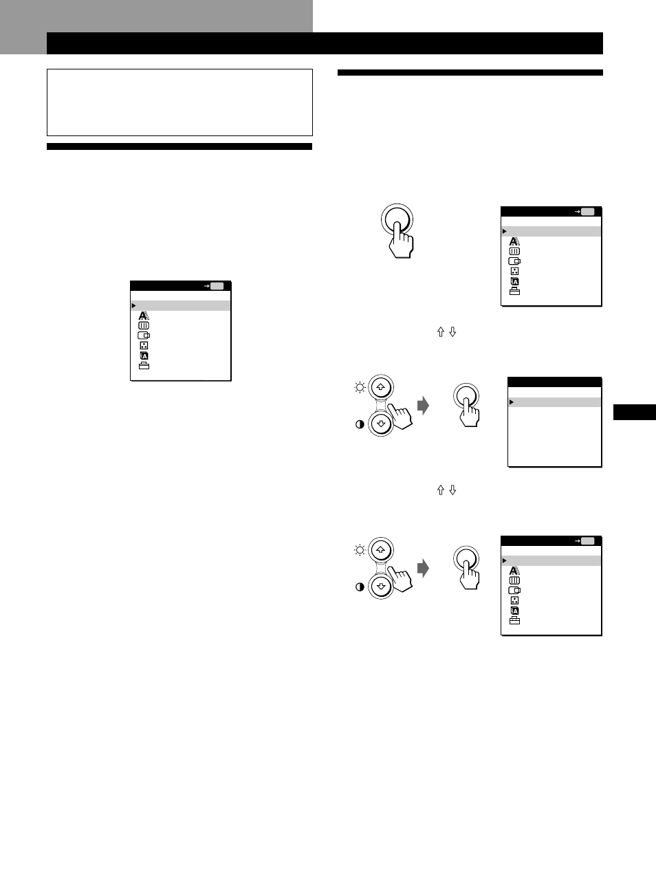 Personalización del monitor | Sony CPD-M151 User Manual | Page 71 / 104
