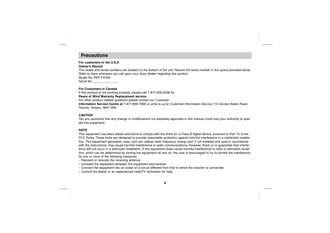 Sony DPS5032N User Manual | Page 4 / 69