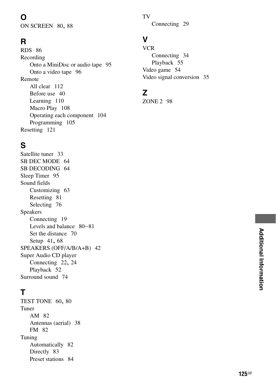 Sony STR-DA3200ES User Manual | Page 125 / 127