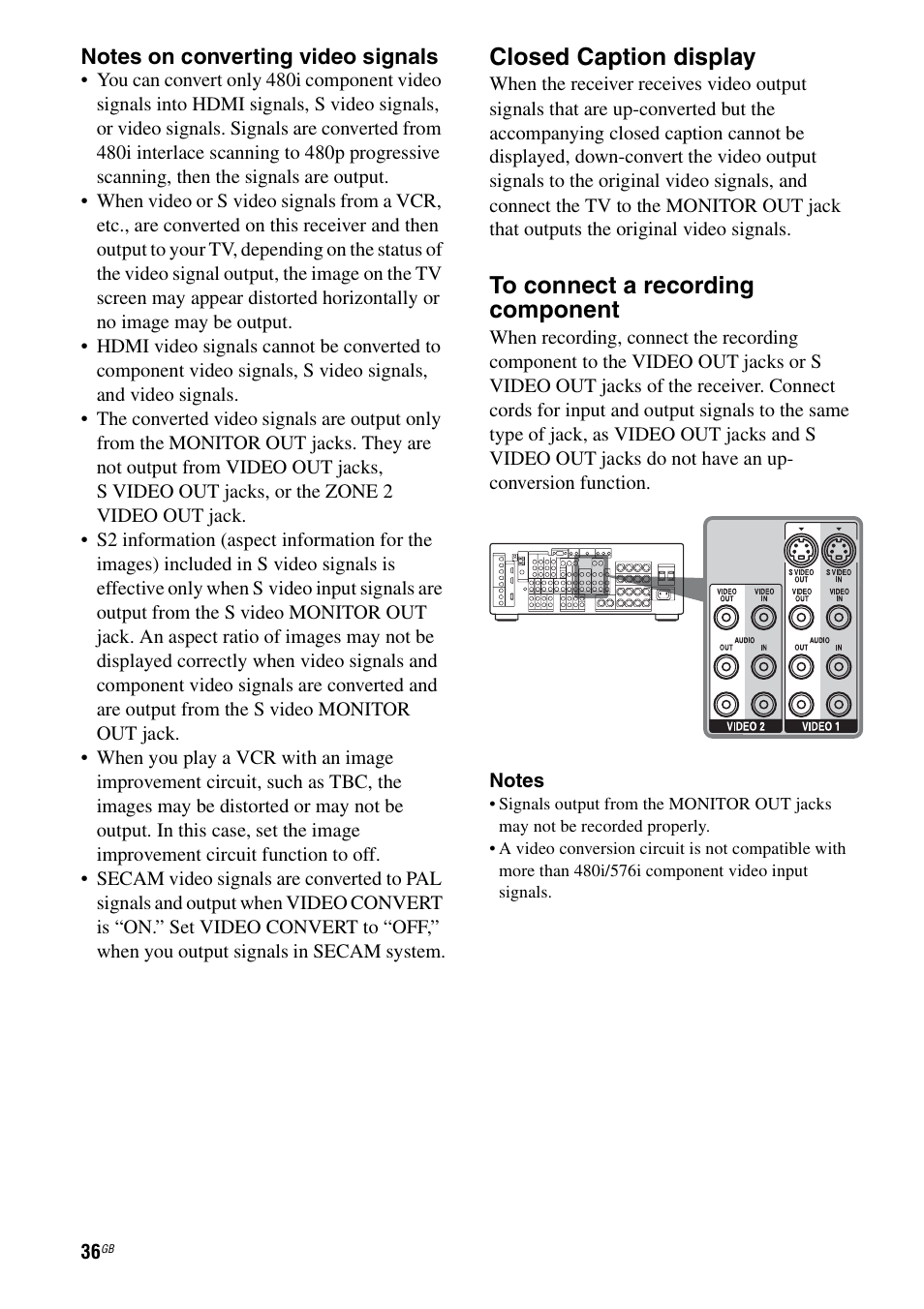Closed caption display | Sony STR-DA3200ES User Manual | Page 36 / 127