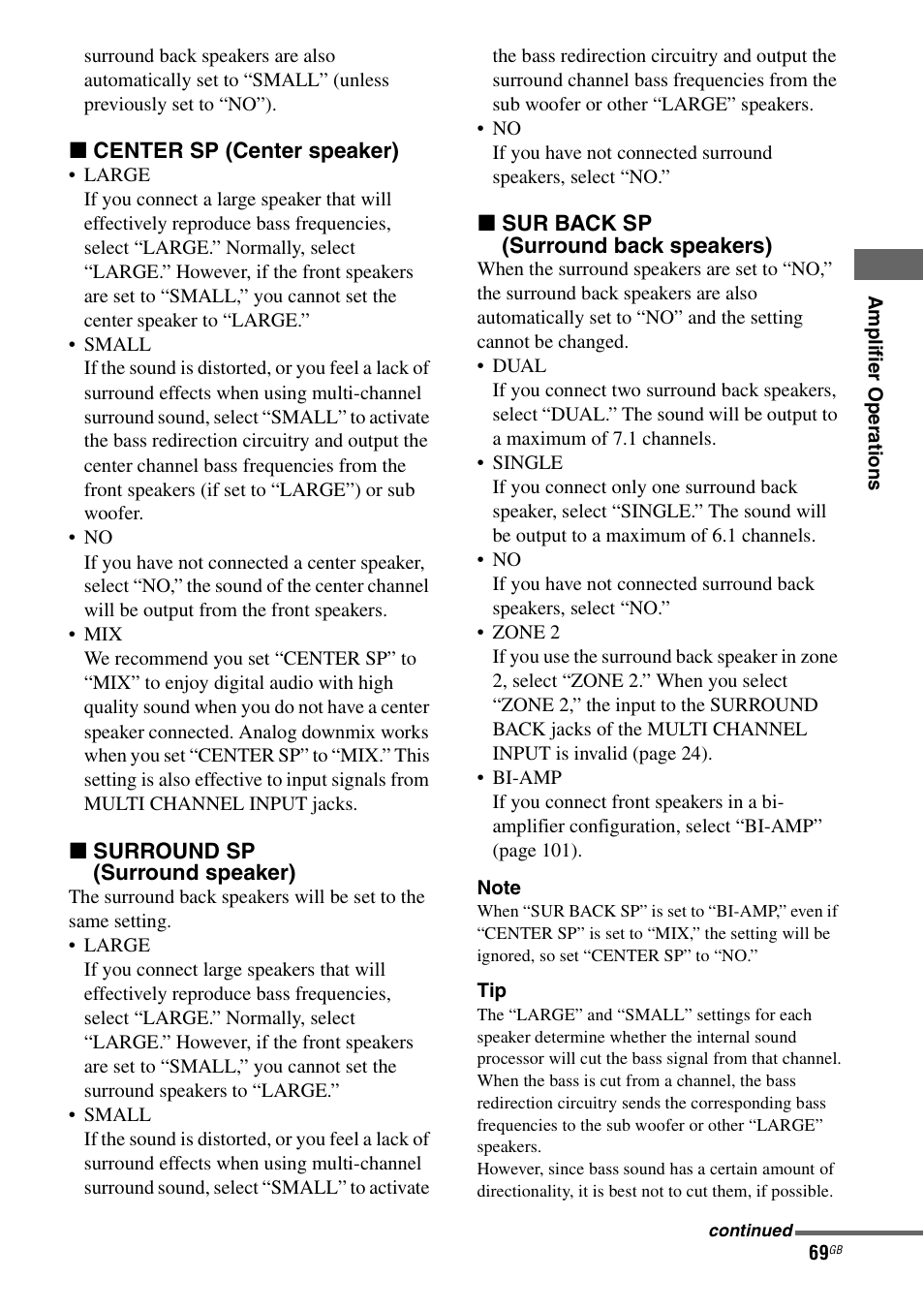 Sony STR-DA3200ES User Manual | Page 69 / 127