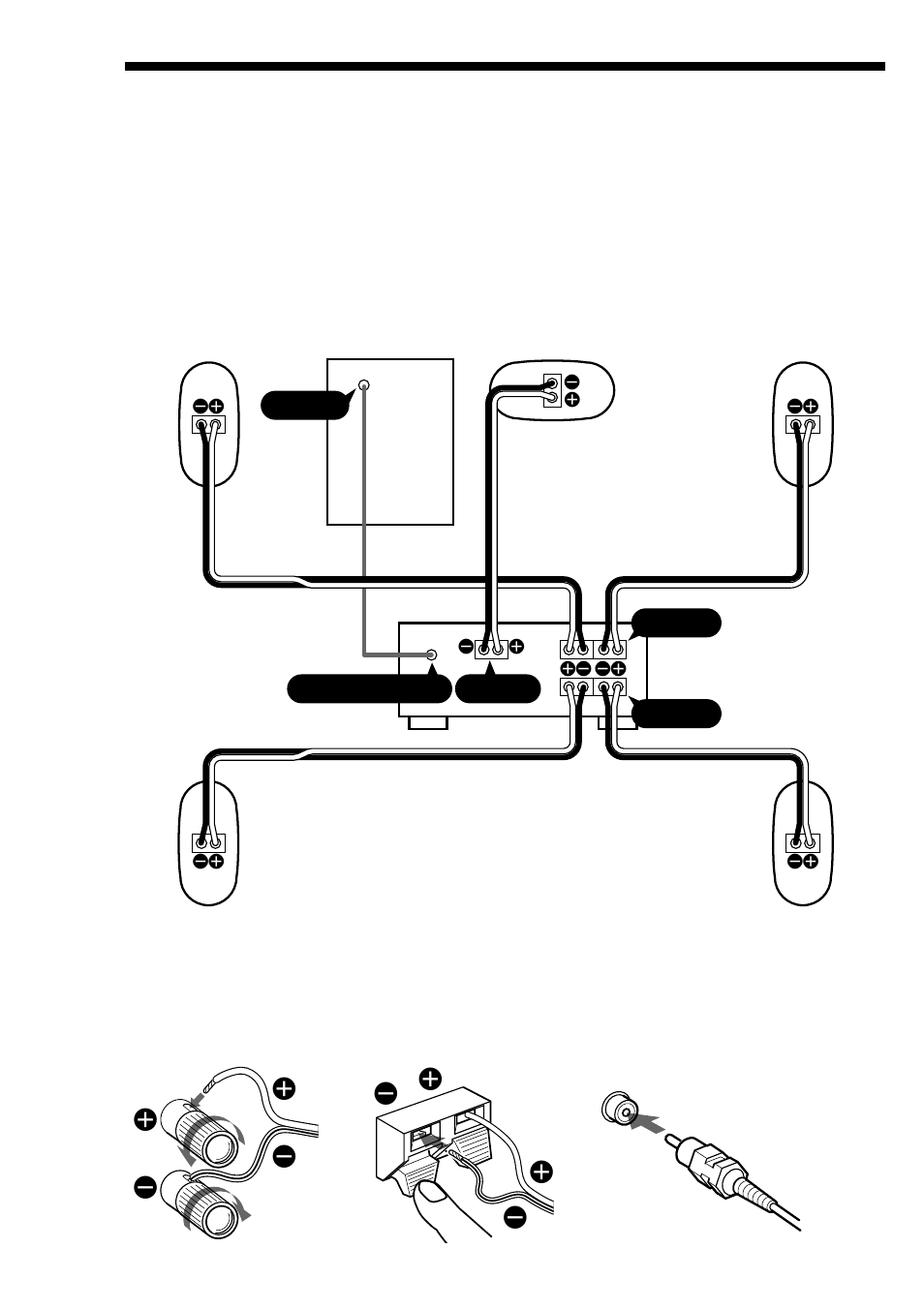 Hooking up the system | Sony SA-VE812ED User Manual | Page 4 / 28