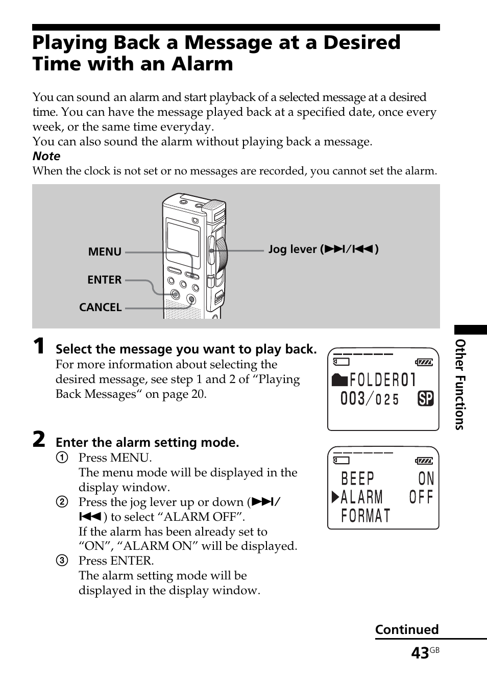 Sony ICD-BM1AVTP User Manual | Page 43 / 80