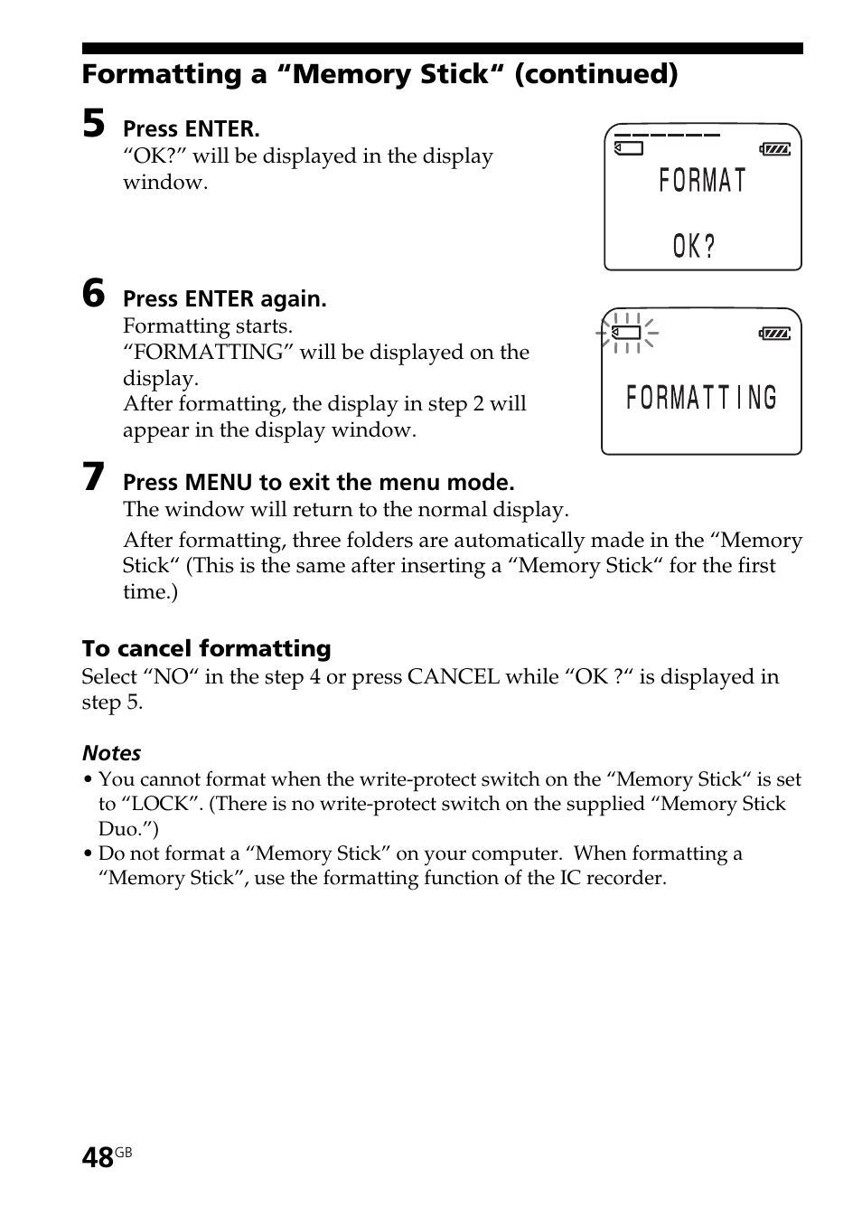 Sony ICD-BM1AVTP User Manual | Page 48 / 80