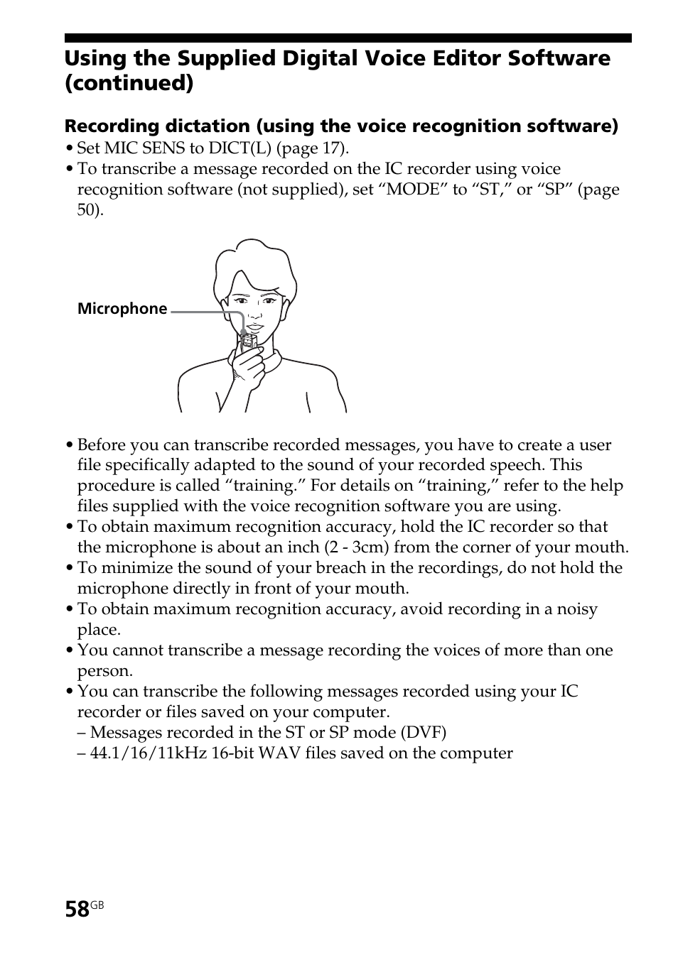 Sony ICD-BM1AVTP User Manual | Page 58 / 80