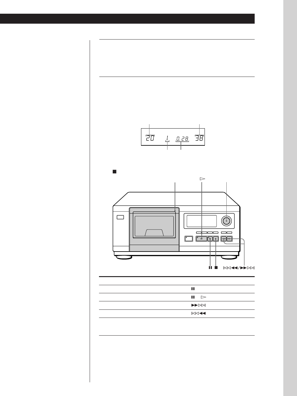 Basic operations, Display information while playing a disc, Press p | Sony CDP-CX571 User Manual | Page 10 / 20
