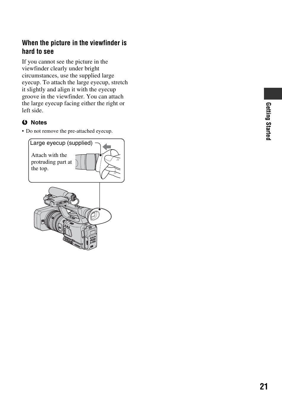 P. 21) | Sony HVR-Z7E User Manual | Page 21 / 146