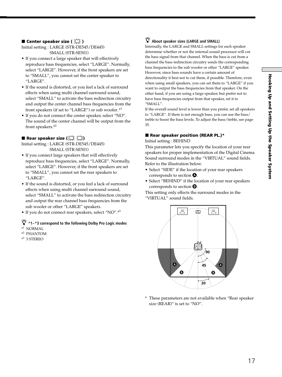 Sony STR-DE545 User Manual | Page 17 / 55