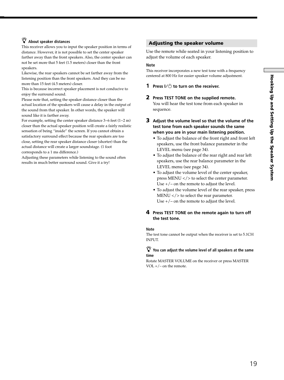 Sony STR-DE545 User Manual | Page 19 / 55