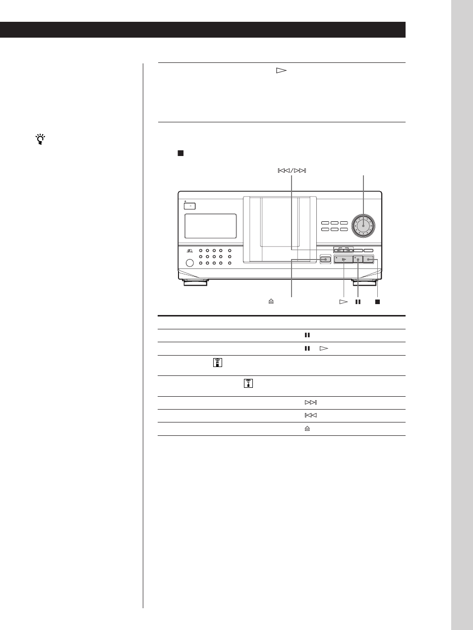 Basic operations, Press p, When you turn off the player | You need to | Sony CDP-CX220 User Manual | Page 11 / 96