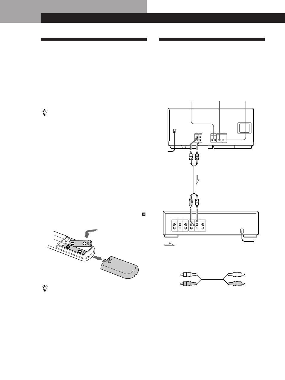 Hooking up the system, Unpacking, Getting started | Overview, Inserting batteries into the remote | Sony CDP-CX220 User Manual | Page 4 / 96