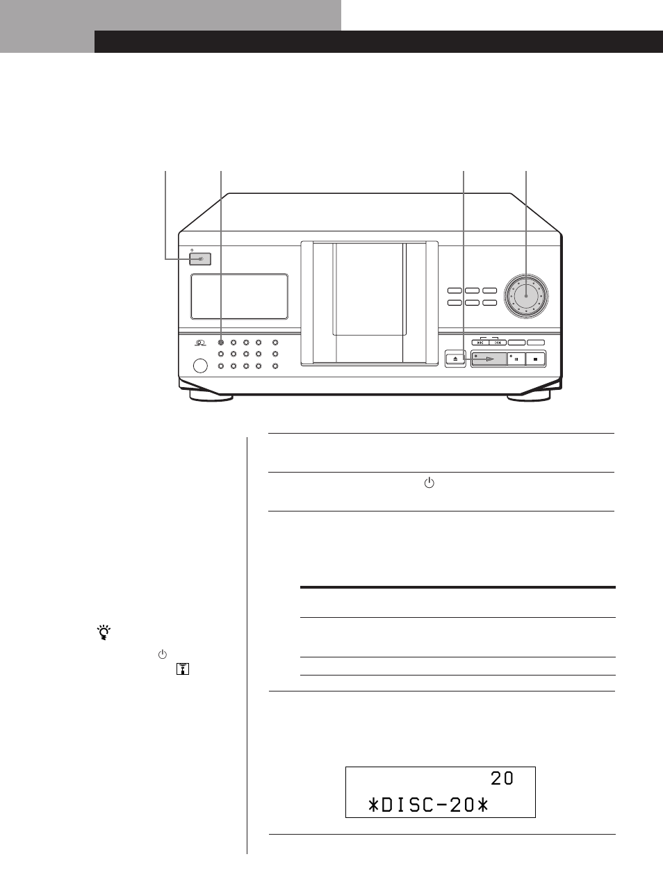 Lecture d’un disque compact, Opérations de base | Sony CDP-CX220 User Manual | Page 42 / 96