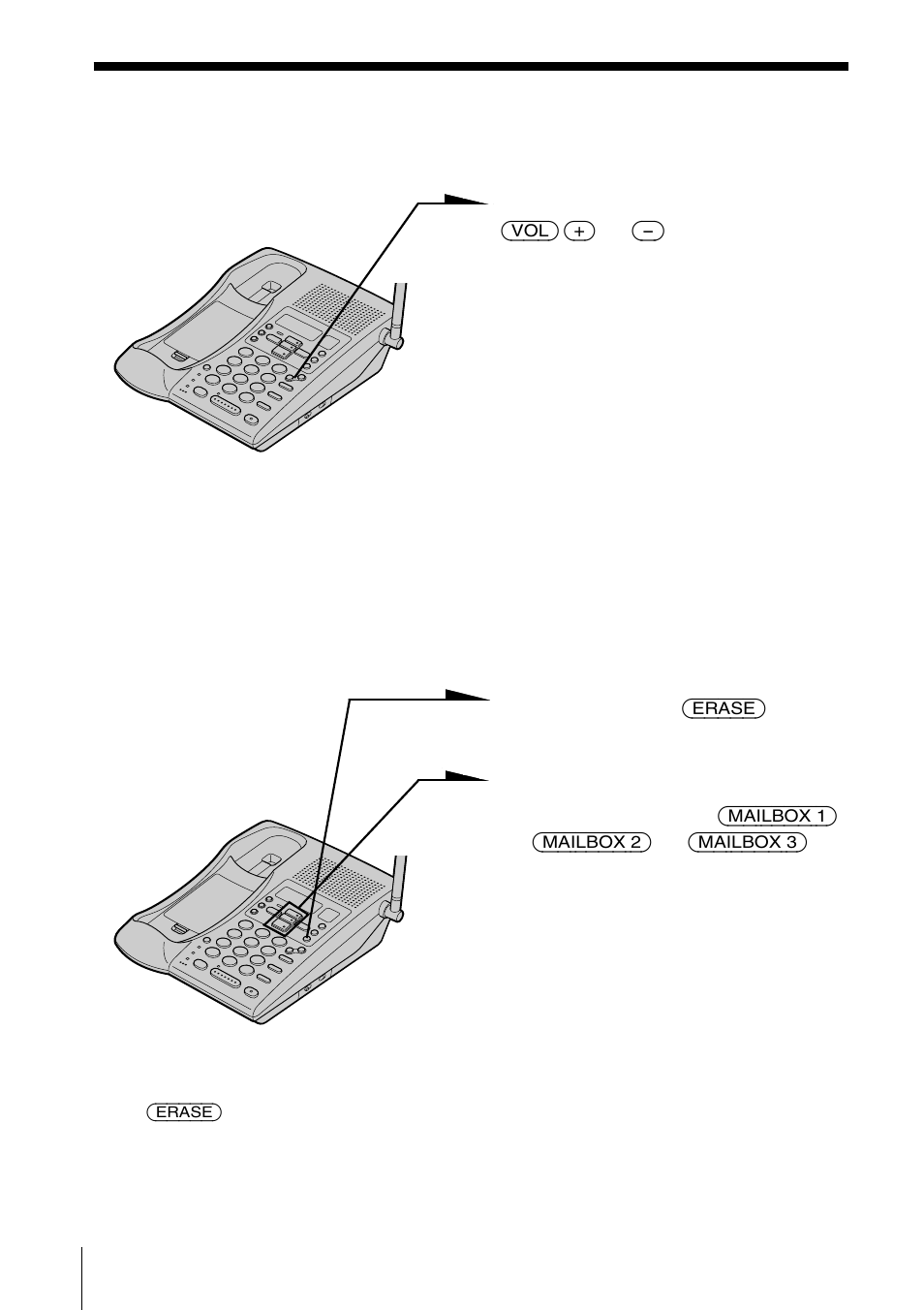 Adjusting the speaker volume, Erasing messages | Sony SPP-A985 User Manual | Page 54 / 80
