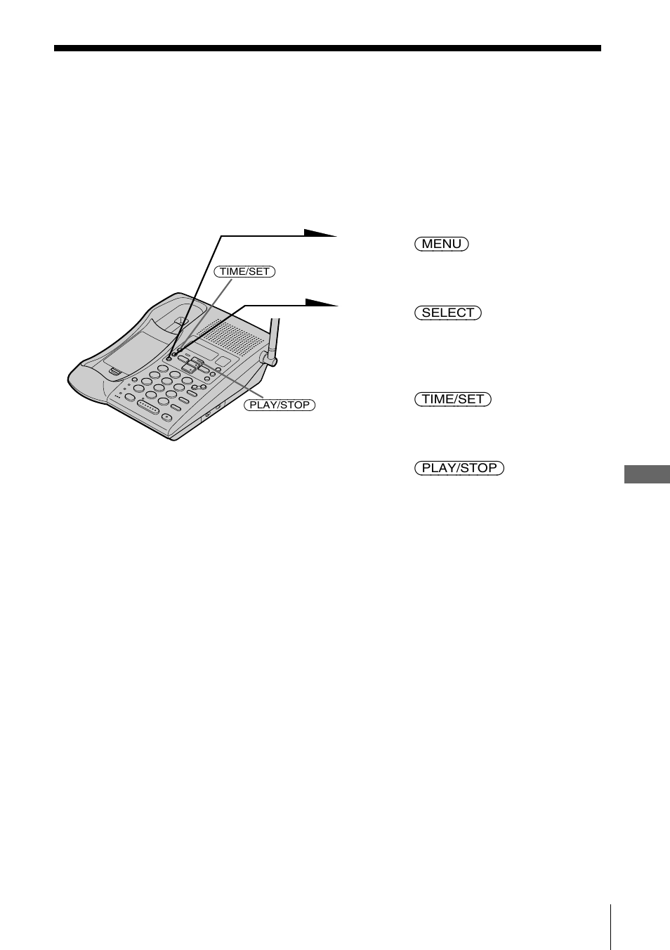 Selecting the announcement only mode | Sony SPP-A985 User Manual | Page 55 / 80