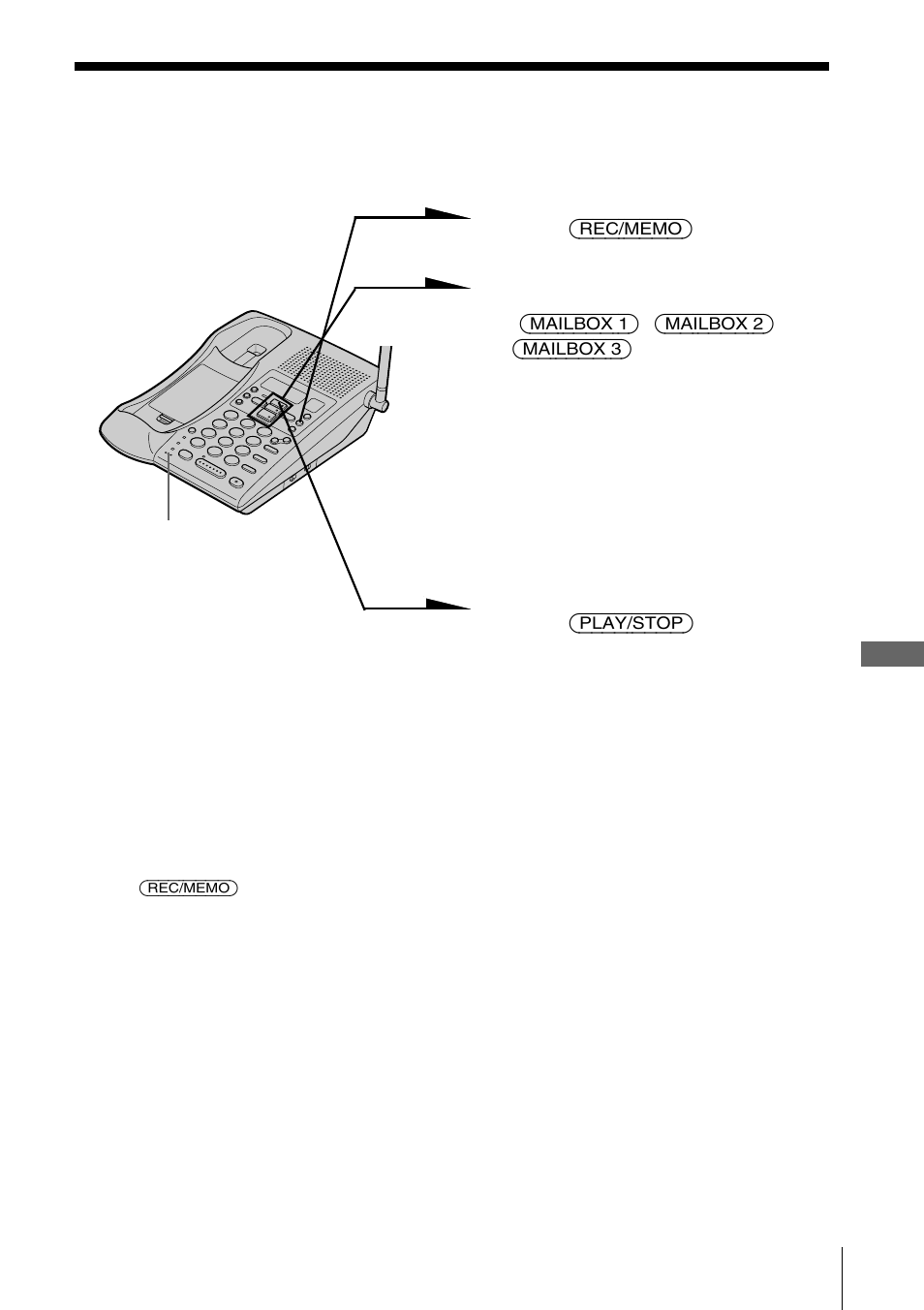 Recording a memo message | Sony SPP-A985 User Manual | Page 57 / 80