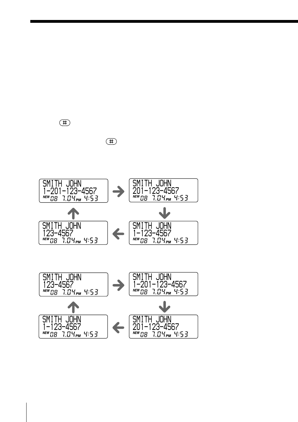 To change the number of digits of the phone number | Sony SPP-A985 User Manual | Page 66 / 80