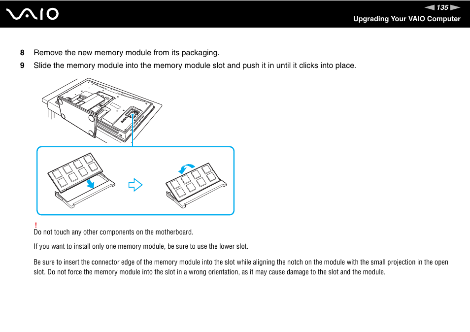 Sony VAIO VGC-LV200 User Manual | Page 135 / 206