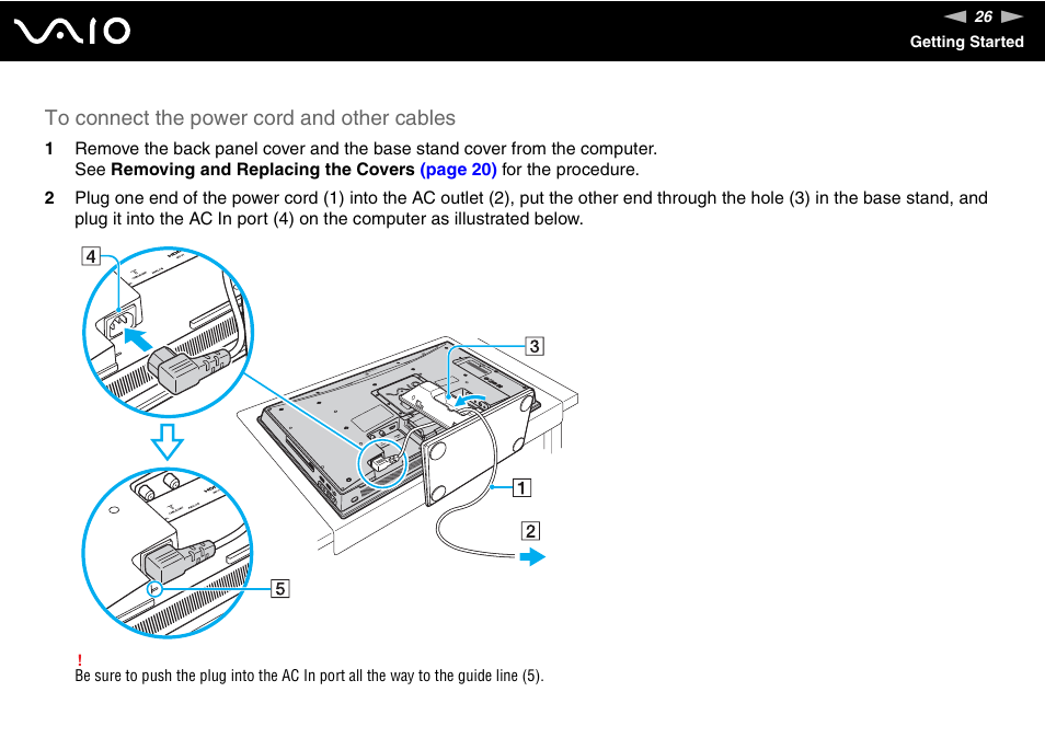 Sony VAIO VGC-LV200 User Manual | Page 26 / 206