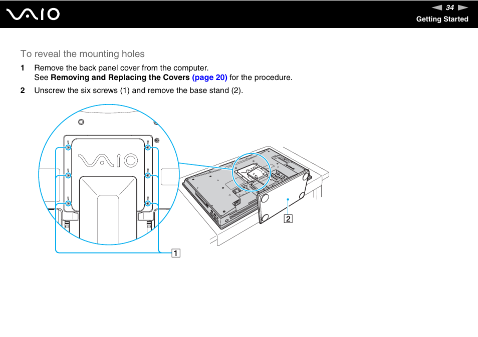 Sony VAIO VGC-LV200 User Manual | Page 34 / 206