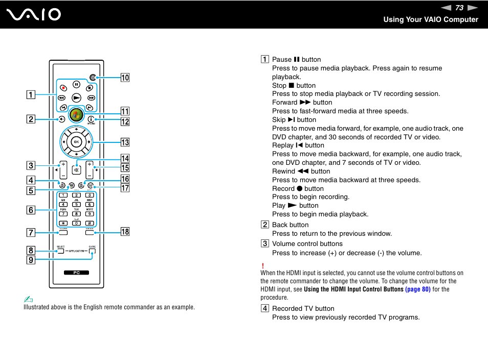 Sony VAIO VGC-LV200 User Manual | Page 73 / 206