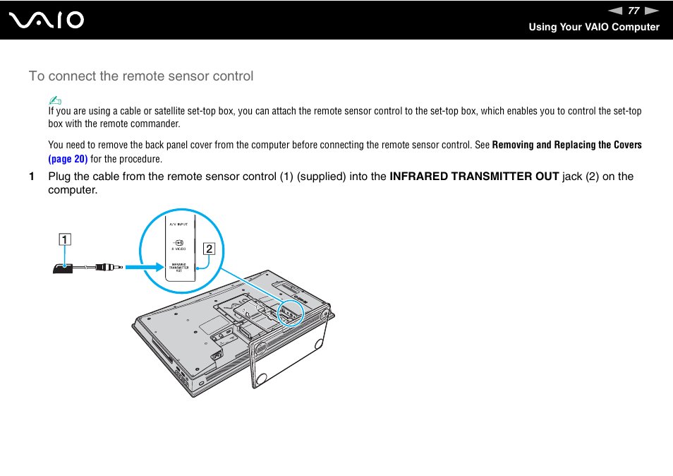 Sony VAIO VGC-LV200 User Manual | Page 77 / 206