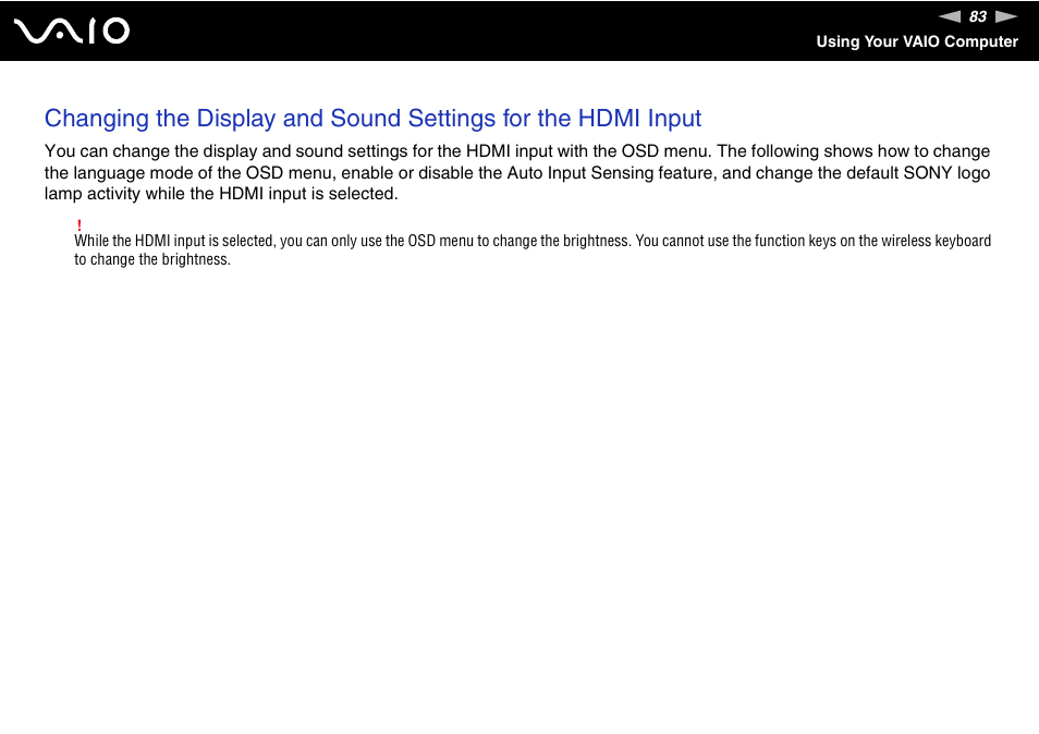 Sony VAIO VGC-LV200 User Manual | Page 83 / 206
