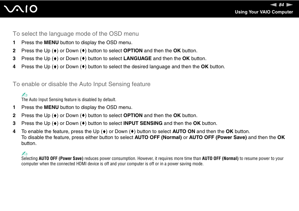 Sony VAIO VGC-LV200 User Manual | Page 84 / 206