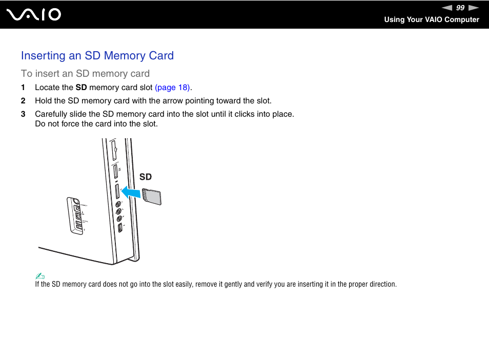 Sony VAIO VGC-LV200 User Manual | Page 99 / 206