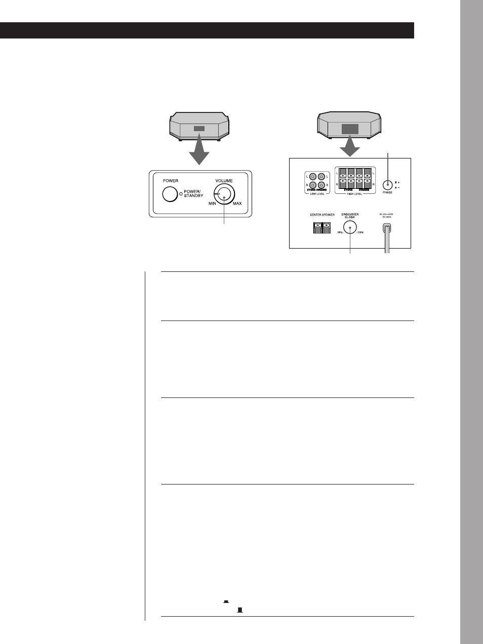 Regular o som | Sony SA-KL50W User Manual | Page 59 / 84