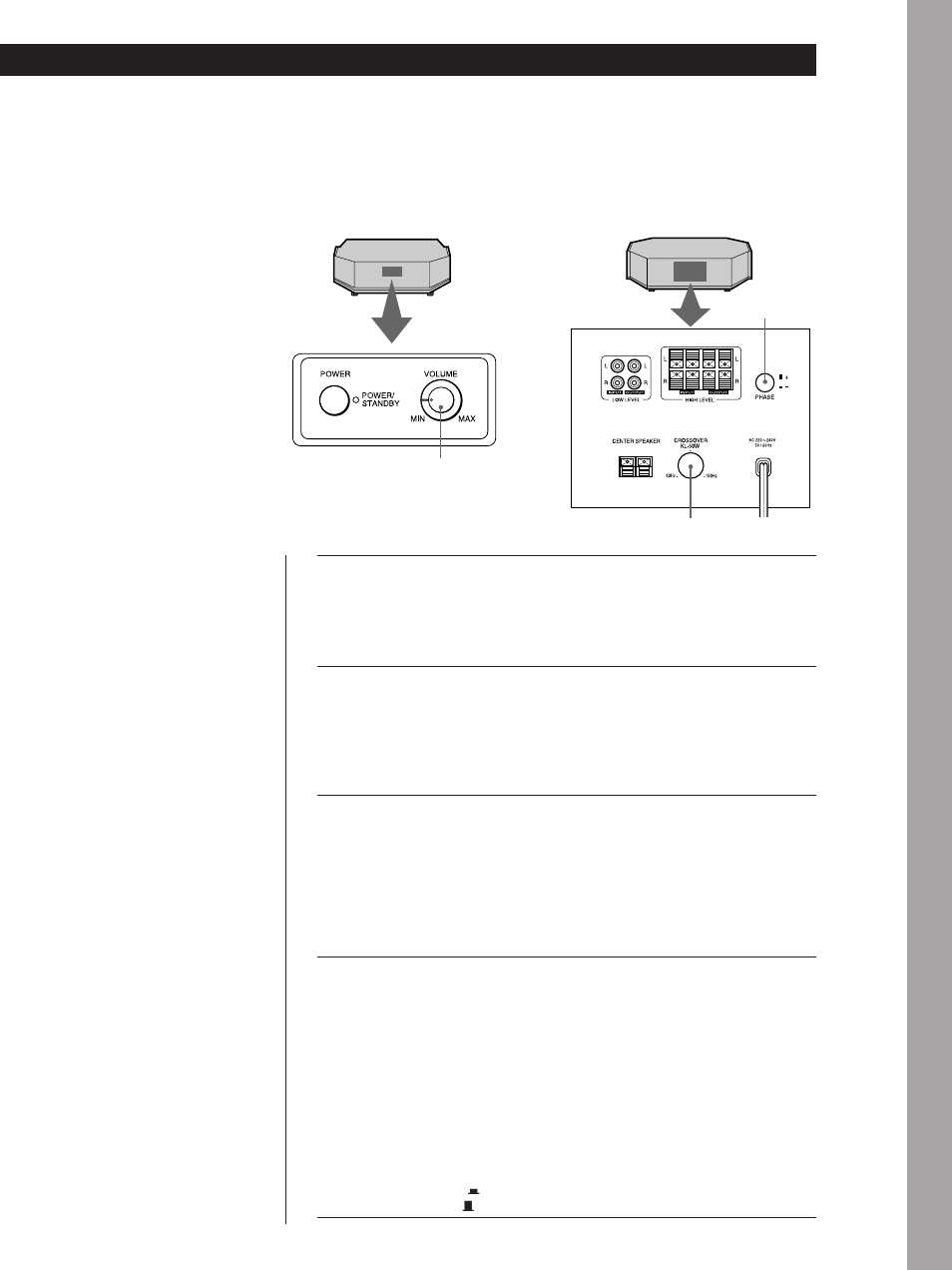 Ställa in ljudet | Sony SA-KL50W User Manual | Page 81 / 84