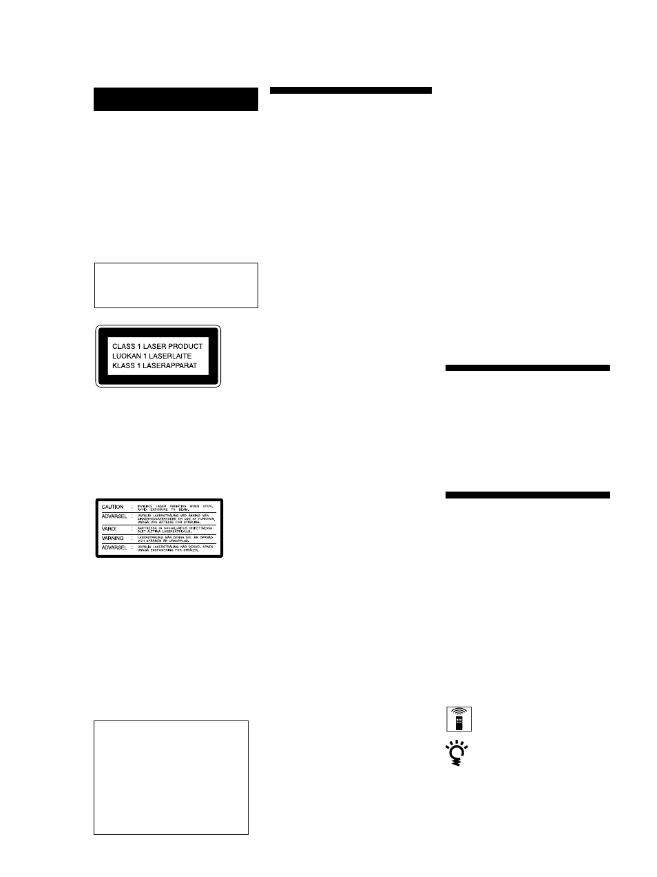 Précautions, Bienvenue, Au sujet de ce mode d’emploi | Avertissement | Sony MINIDISC DECK MDS-S38 User Manual | Page 38 / 112