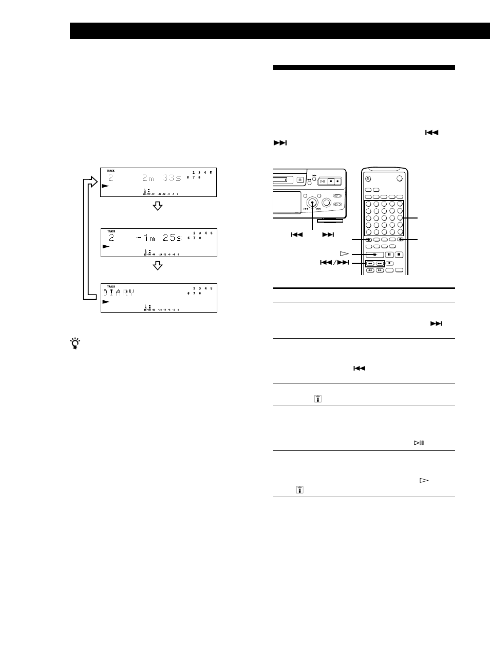 Localisation d’une plage donnée, Lecture 18, Contrôle du temps restant et du titre d’une plage | Pour localiser, Vous devez | Sony MINIDISC DECK MDS-S38 User Manual | Page 54 / 112