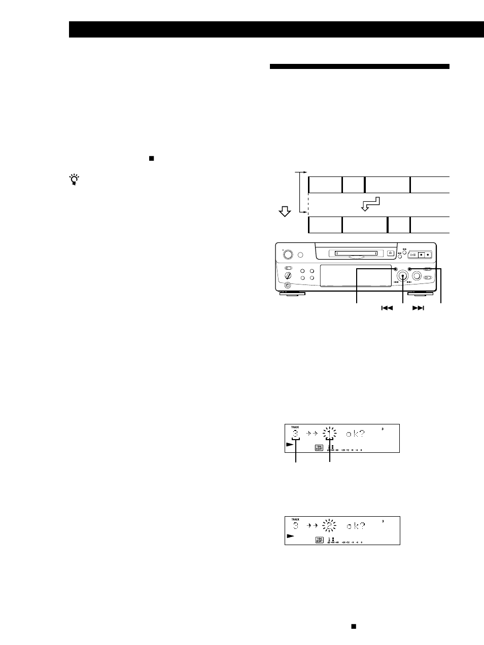 Montage d’un md enregistré 28 | Sony MINIDISC DECK MDS-S38 User Manual | Page 64 / 112