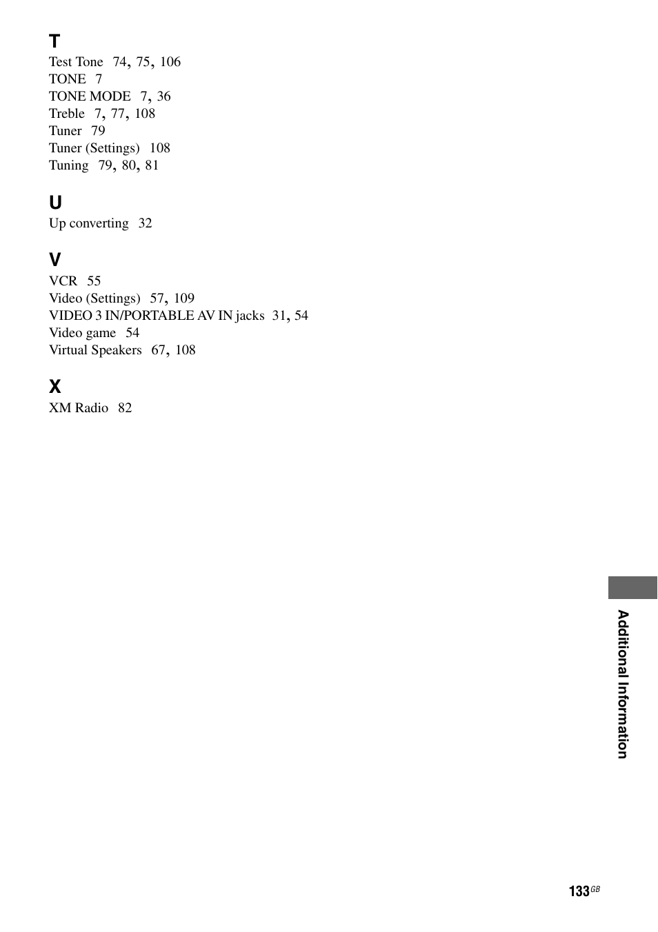 Sony STR-DG2100 User Manual | Page 133 / 134