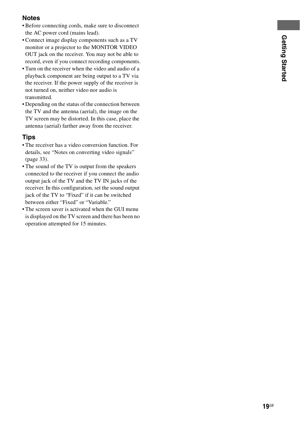 Sony STR-DG2100 User Manual | Page 19 / 134