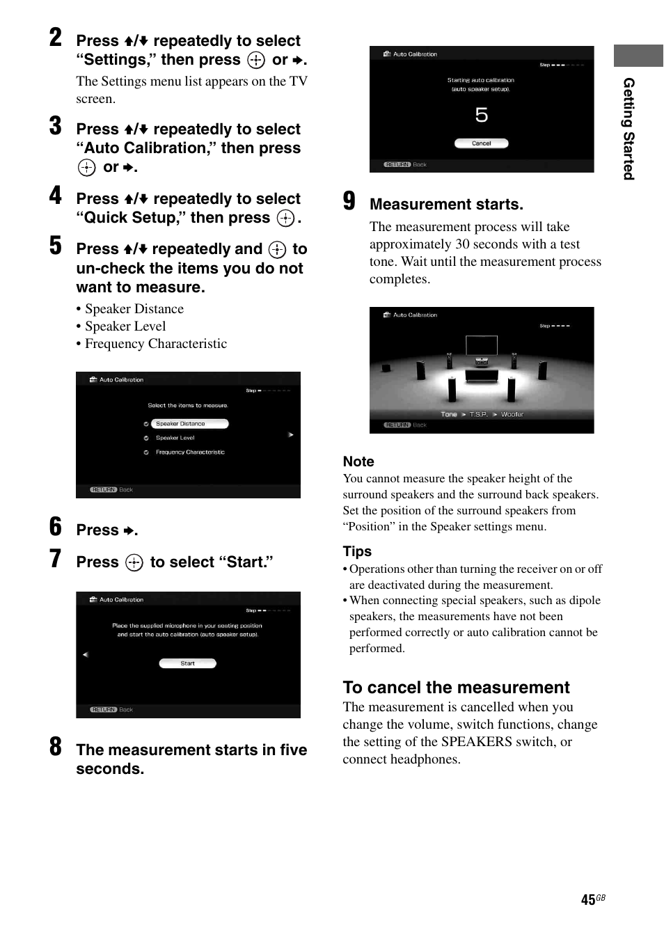 Sony STR-DG2100 User Manual | Page 45 / 134